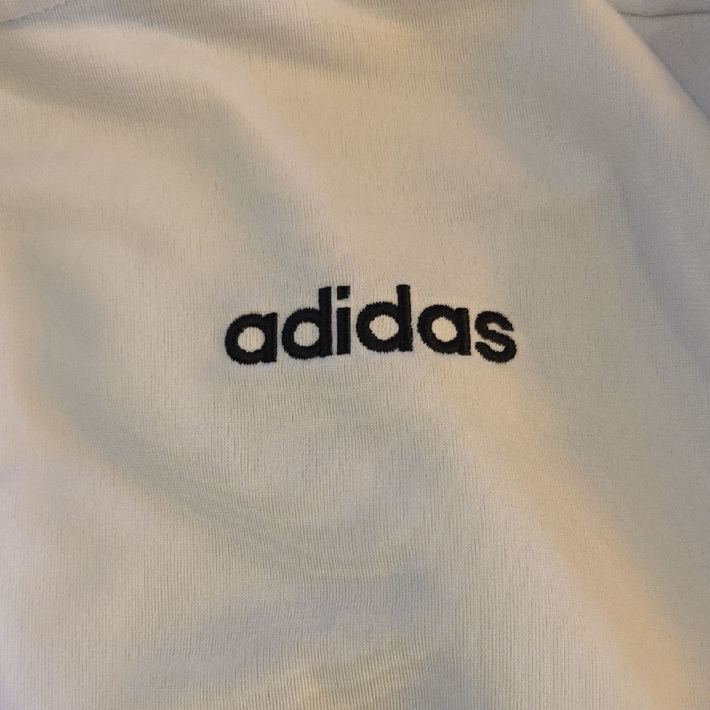 Adidas Kids White Jacket with Black Stripes - Picture 4 of 7